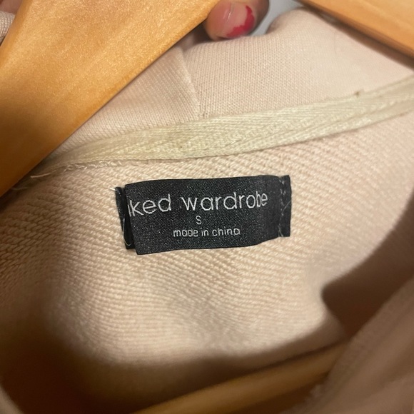 NWOT naked wardrobe cropped cream sweater - Picture 6 of 6